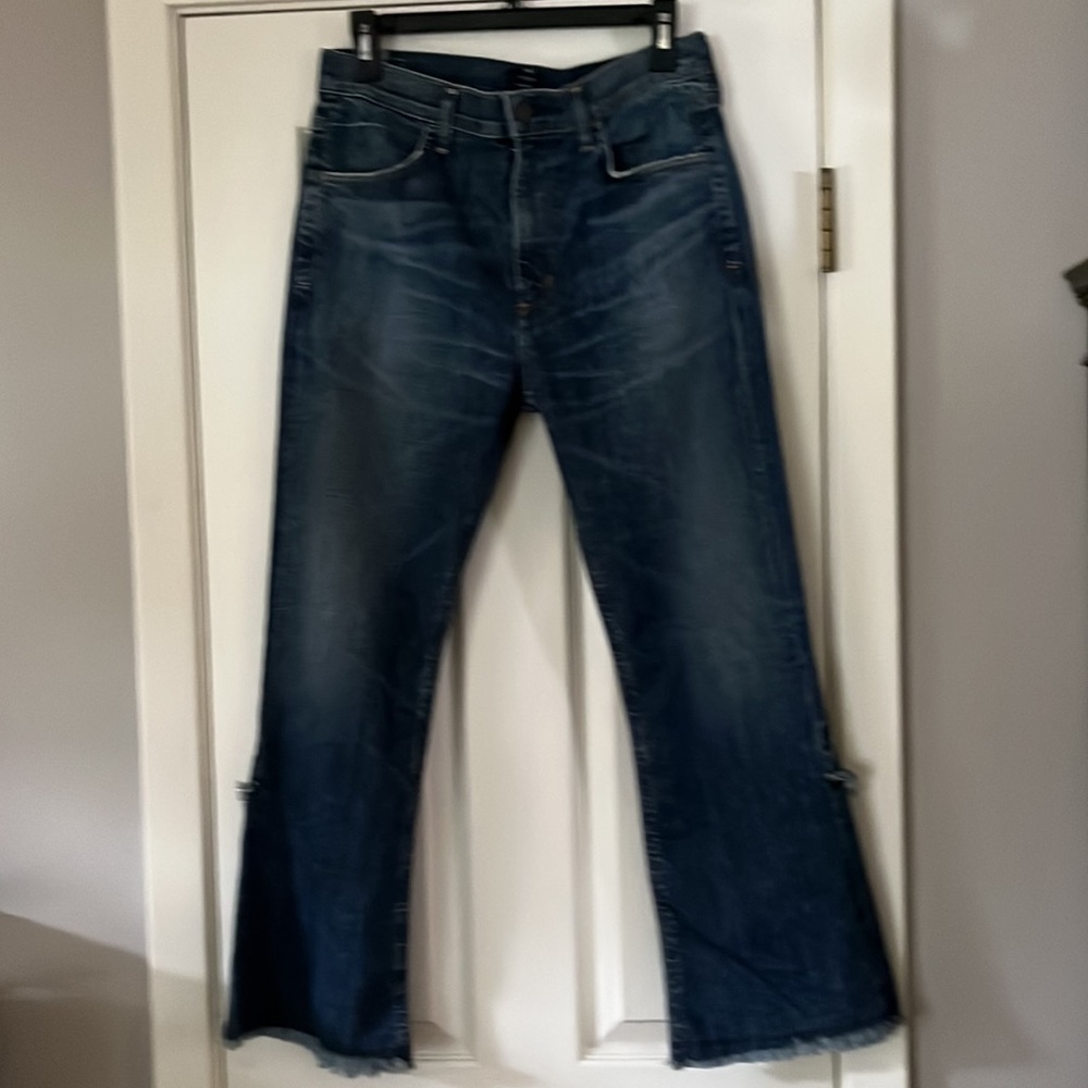 Citizens Of Humanity Flared Jean With Frayed Hem New Size 30x26